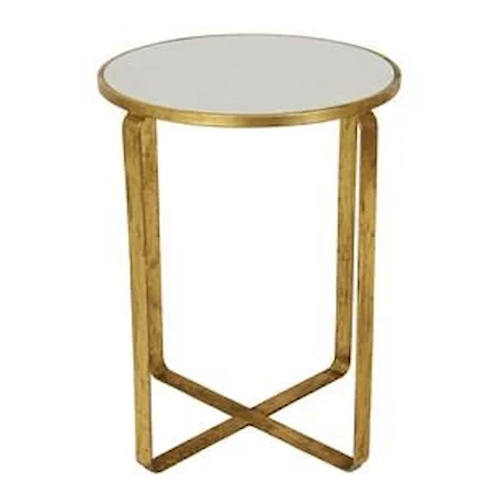 Gold Round Side Table